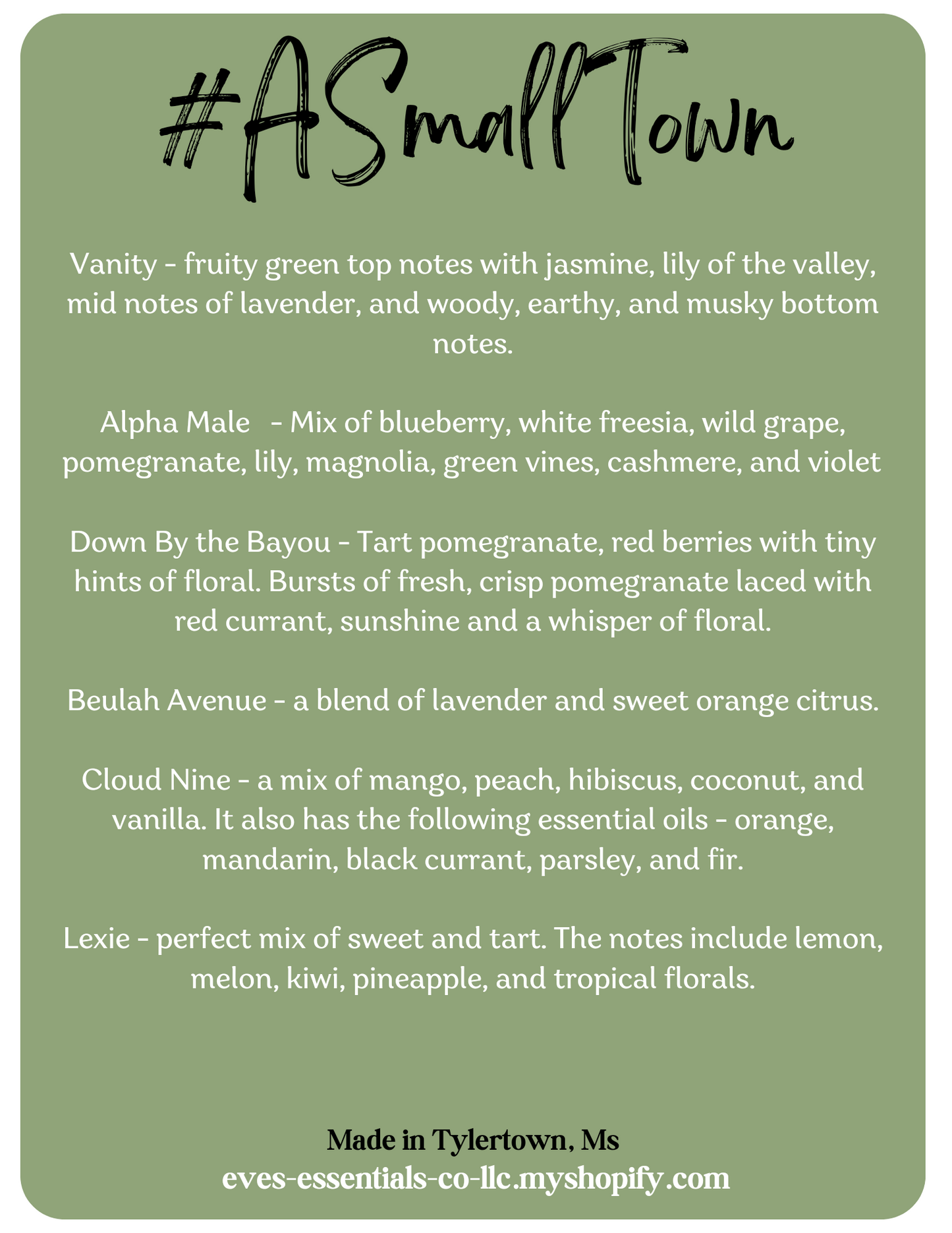 A Small Town Collection Laundry Soap