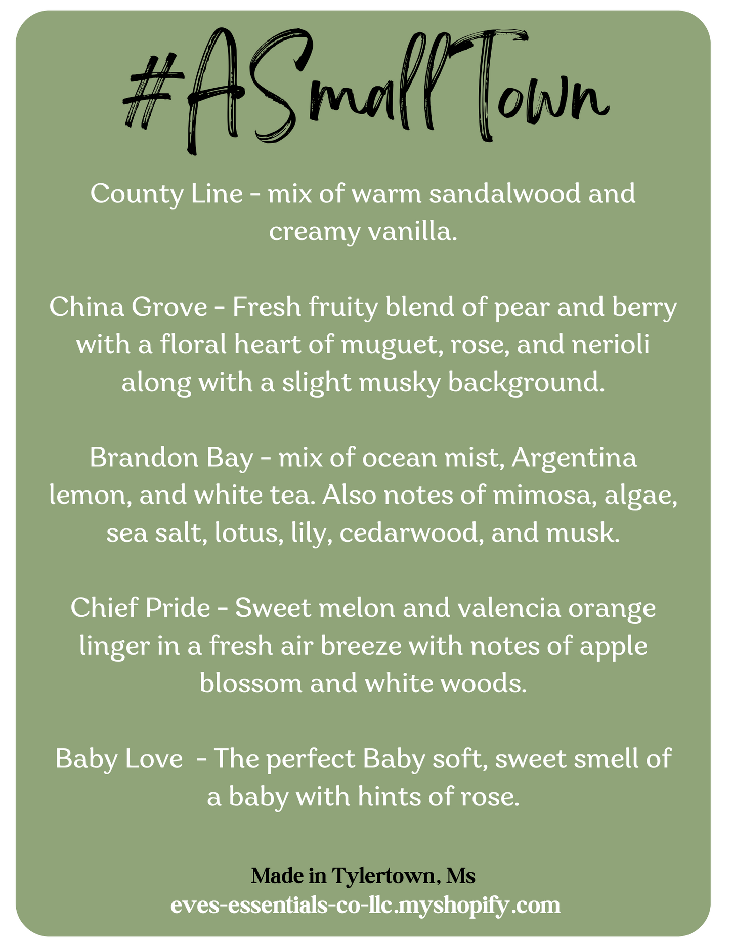 A Small Town Collection Laundry Soap